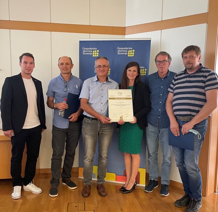Skupina Elan je od GZS prejela zlato priznanje gorenjske regije za inovacije