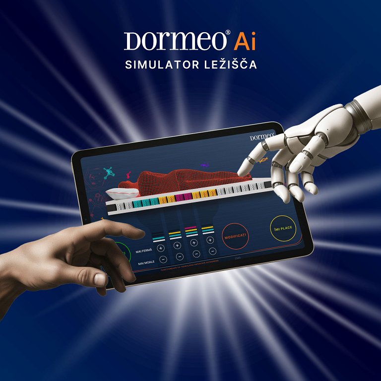 Dormeo AI simulator ležišča je navdušil že več kot 90 % uporabnikov