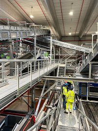 Installation works at SKN LVP sorting plant in Bremen by STADLER